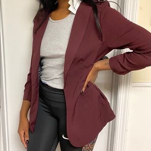 Burgundy Blazer